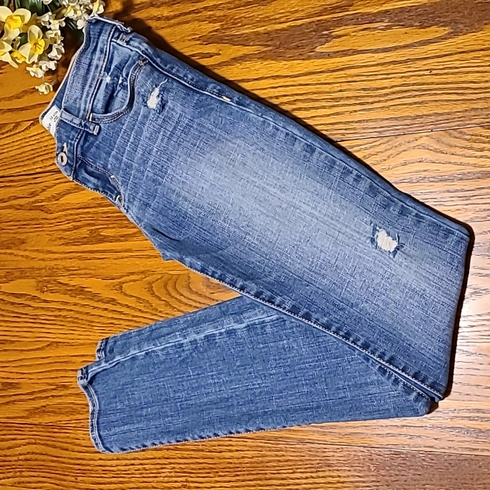 Abercrombie Kids Distressed Super Skinny Jeans - Girls Size 14 Slim